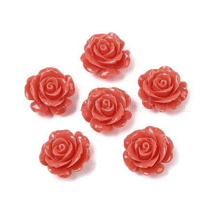 Резные бусины из окрашенного синтетического коралла&nbsp;CORA-Z001-01A-02-1