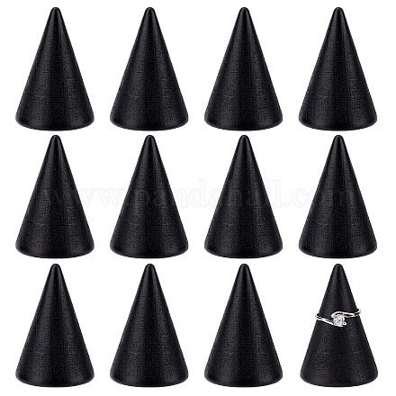 Деревянные подставки для колец на палец&nbsp;LS-RDIS-WH0001-20B-1