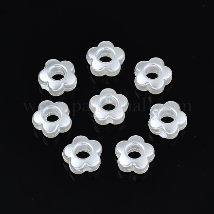 Perles d'imitation perles en plastique ABS OACR-N008-117-1