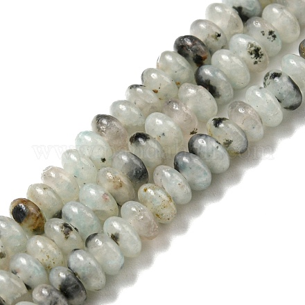 Natur Sesam Jaspis Perlen Stränge G-K343-C09-01-1
