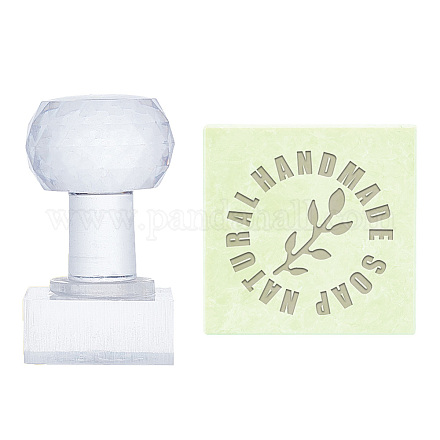 Sellos de jabón acrílico transparente DIY-WH0445-013-1