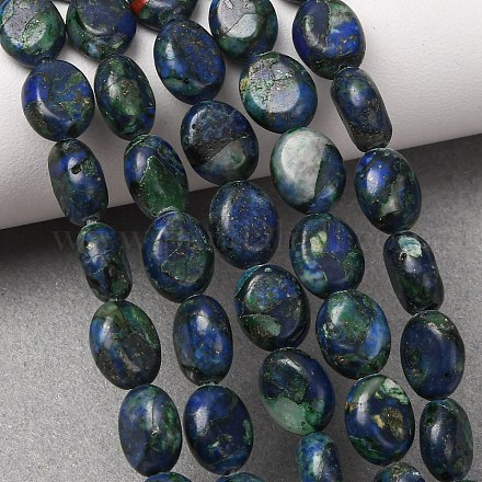Synthetische Chrysokoll- und Lapislazuli-Perlenstränge G-N330-031-01-1