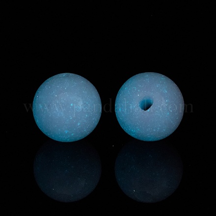 ルミナスキャンディーカラーガラスビーズ  暗闇で光る  ラウンド  アザミ  8mm  穴：1.3mm GLAA-E031-01B-04-1