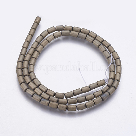 Electroplate Non-magnetic Synthetic Hematite Bead Strands G-K237-13B-1