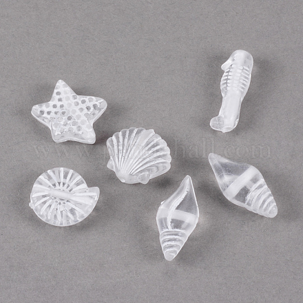 Craft Style Transparent Acrylic Charms TACR-S131-07-1