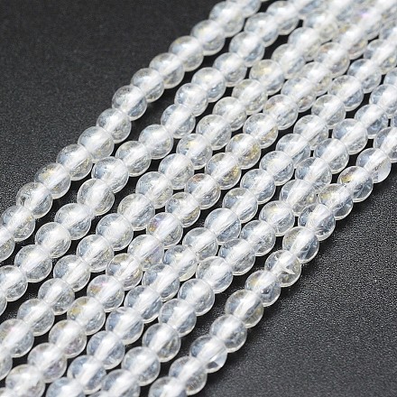 Chapelets de perles en cristal de quartz naturel G-F561-4mm-A-1