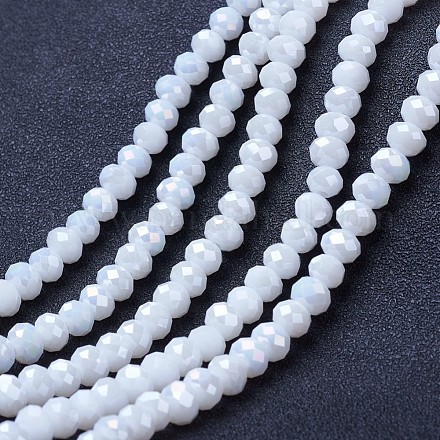 Chapelets de perles en verre électroplaqué EGLA-A034-P8mm-B18-1