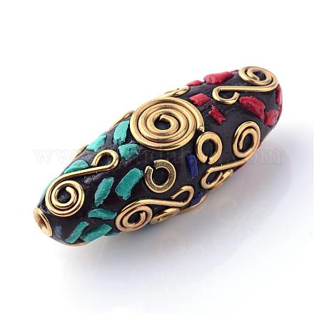 Handmade Indonesia Beads IPDL-S051-193-1