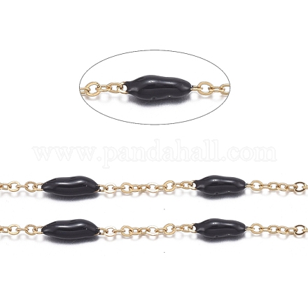 Handmade Enamel Beaded Chains CHS-I007-06G-12-1