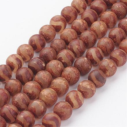 Chapelets de perles de style tibétain G-P220-A06-1