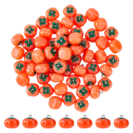Dicosmétique 60 pièces pendentifs alimentaires imitation résine thème automne RESI-DC0001-26-1