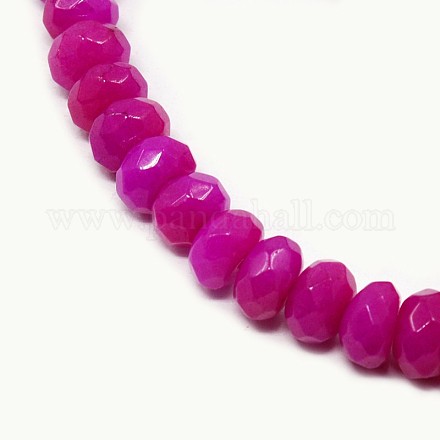 Dyed Natural White Jade Bead Strands G-N0030-8x5mm-12-1