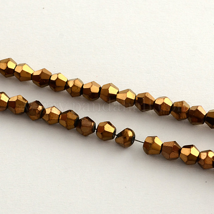 Chapelets de perles en verre électroplaqué EGLA-R094-4mm-04-1