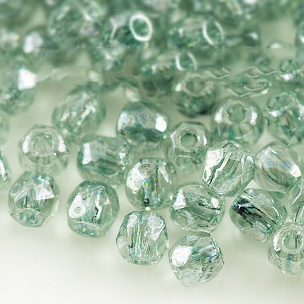 Perles de verre polies au feu tchèques GLAA-F100-A03-1