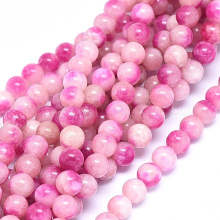 Naturali tinti perle di giada fili G-F601-A18-1