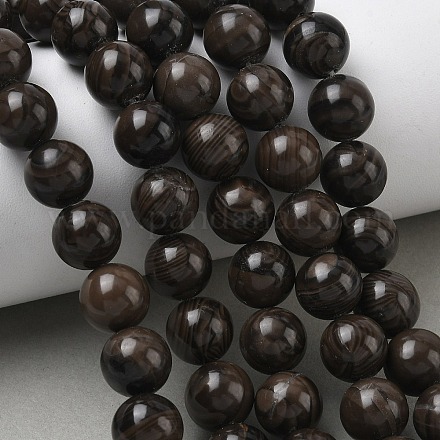 Натуральное дерево каменным кружевом бисер нитей&nbsp;G-K365-F03-10mm-1