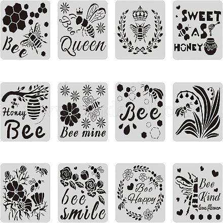 Large Plastic Reusable Drawing Painting Stencils Templates Sets DIY-WH0172-047-1