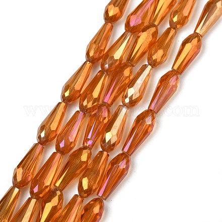 Chapelets de perles en verre électroplaqué EGLA-L015-HP-B01-1