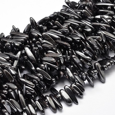 Non-magnetic Synthetic Hematite Chip Beads Strands G-E271-40-1