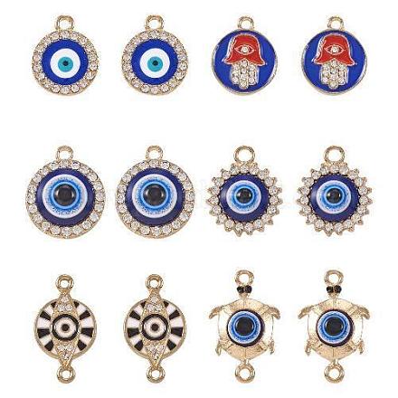 DIY Evil Eye Jewelry Making Finding Kit FIND-TA0002-62-1