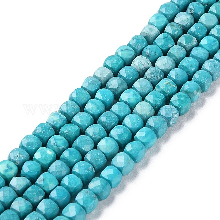 Chapelets de perles en howlite naturelle G-G001-B01-01-1
