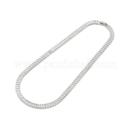 Cubic Zirconia Classic Tennis Necklace for Girl Women Gift NJEW-A005-01P-1