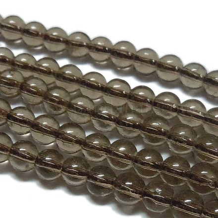 Synthétiques enfumés perles de quartz brins G-C076-10mm-4A-1
