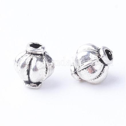 Tibetan Style Alloy Spacer Beads TIBE-Q063-34AS-RS-1