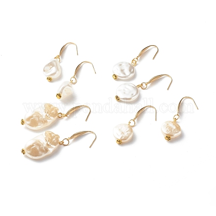 Pepitas de plástico abs perlas de imitación pendientes colgantes EJEW-JE04595-1