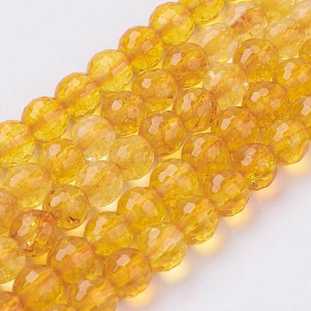 Chapelets de perles en cristal de quartz naturel G-G099-F8mm-19-1