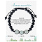 Natural Amazonite Beaded Bracelet with 8mm Matte Stone