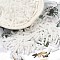 Baking Painted Glass Twist Bugle Beads, Round Hole, White, 7x2mm, Hole: 0.8mm, about 13636pcs/pound