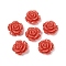 Dyed Synthetic Coral Carved Beads, Flower, Tomato, 21x21x12.5mm, Hole: 1mm
