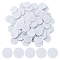 600Pcs Felt Crafts, Flat Round, White, 29~30x0.5mm
