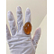 Oval Transparent Resin Finger Rings, Sienna, Inner Diameter: 17mm
