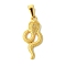 PVD Vacuum Plating 304 Stainless Steel Pendants, Snake Charms, Golden, 29x13x5.5mm, Hole: 7x3.5mm