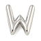 Non-Tarnish 304 Stainless Steel Pendants, Balloon Letter Charm, Letter W, 19x17.5x5mm, Hole: 1.5x2mm
