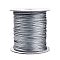Korean Waxed Polyester Cord, Slate Gray, 2~3mm, about 93yards/roll