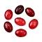 Natural Agate Cabochons, Dyed & Heated, Oval, Crimson, 25x18x8mm