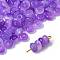 120Pcs Baking Painted Imitation Jade Glass Beads, Rondelle, Dark Violet, 6.5x3.5mm, Hole: 1.4mm