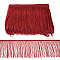 Polyester Tassel Ribbons, Garment Accessories, Dark Red, 150~152mm