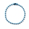 Iron Ball Chain, Tag Chains, with Connector, for Acrylic Discs, Photocard Sleeve, Card Holder, Cornflower Blue, 116x2.5mm