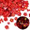 Luminous Opaque Resin Cabochons, Mixed Shapes, Red, 6~18.5x5.5~18.5x2~10mm, about 3000pcs/set