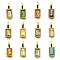 304 Stainless Steel Rhinestone Charms, Ion Plating(IP), Rectangle Charms, Mixed Color, 14.5x5.5x2.5mm, Hole: 4.5x2.5mm