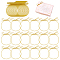 220Pcs Polyester Cable Ties, Bowknot, Gold, 100x87x6mm, Inner Diameter: 85mm