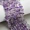 Natural Amethyst Beads Strands, Nuggets, with Seed Beads, Grade A, 7~11x7~11x1.5~5mm, Hole: 0.7~1mm, about 77~80pcs/strand, 15.35''~15.75''(39~40cm)