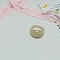 1Pc Acrylic Finger Rings for Women, Pale Goldenrod, Inner Diameter: 18mm