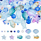 DIY Glass Beads Kits, include Transparent Spray Painted Glass Beads, Electroplate Opaque Glass Beads, Mixed Color