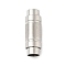 304 Stainless Steel Magnetic Clasps, Column, Stainless Steel Color, 26x9mm, Hole: 6mm