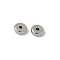 304 Stainless Steel Beads, Flat Round, Stainless Steel Color, 5x1.5mm, Hole: 1.2mm